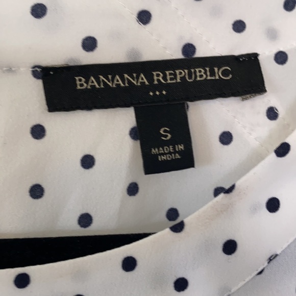Banana Republic white and black Polka dot lace top - Picture 5 of 9